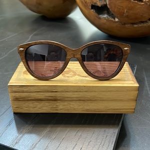 Proof sunglasses walnut wood frames